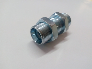 Złączka grodziowa z przeciwnakrętką M24x1,5 16S