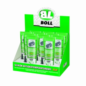 BOLL silikon wysokotemperaturowy, kolor czarny 80 ml (zestaw)
