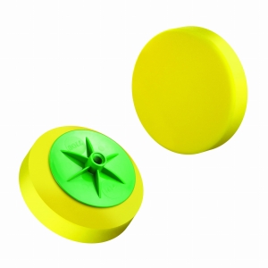 BOLL gąbka do polerowania na gwint, twardość średnio-twarda (żółta), średnica 150 mm, gwint M 14