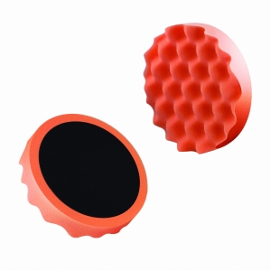 BOLL gąbka profilowana do polerowania na rzep, twardość średnia (pomarańczowa), średnica 150 mm