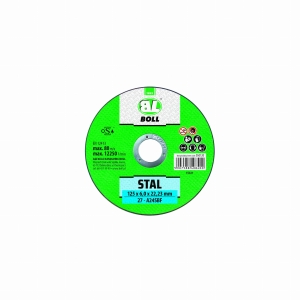 BOLL tarcze do cięcia, typ STANDARD STAL 27-125x6,0 A24SBF