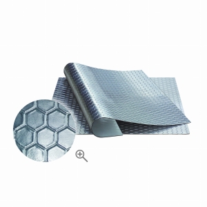 BOLL samoprzylepna mata głusząca z aluminium "plaster miodu", wymiar 50 cm x 50 cm