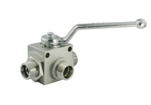 Zawór kulowy trójdrożny M22x1,5 15L GZ 